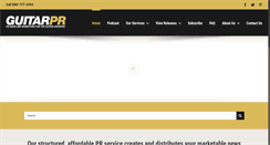 Desktop Screenshot of guitarpr.com